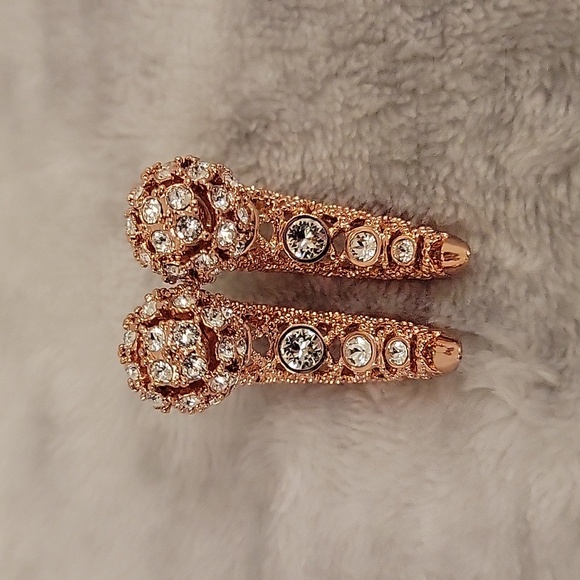 Beautiful Butler Rose Coloured 925 Earrings - Picture 2 of 6